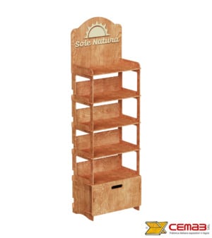 Espositore in legno Accademia ad incastro